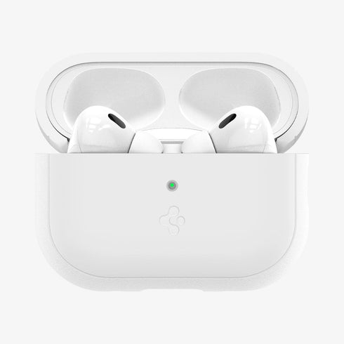 ACS05479 - Apple AirPods Pro 2 Case Silicone Fit + strap in black showing the front and side with strap